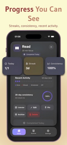 Tracking Habit: Daily Goals iPhone screenshot
