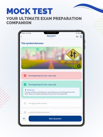 Florida DMV Permit Test Prep iPad screenshot