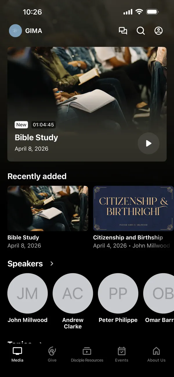 Screenshot #1 pour Grace International Ministry