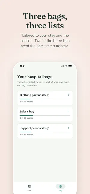 Birth Plan – Hospital Bag List screenshot 4