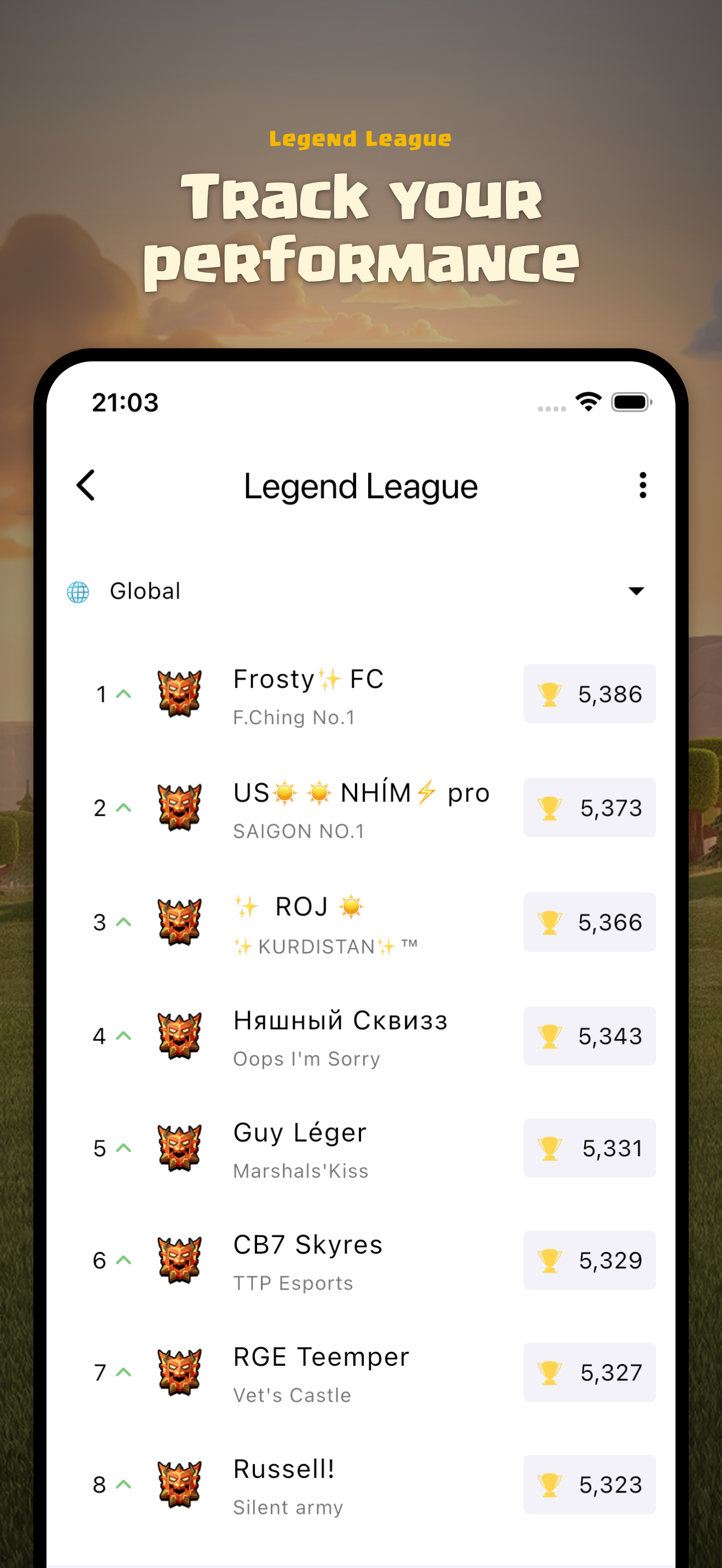 War Report for Clash of Clans