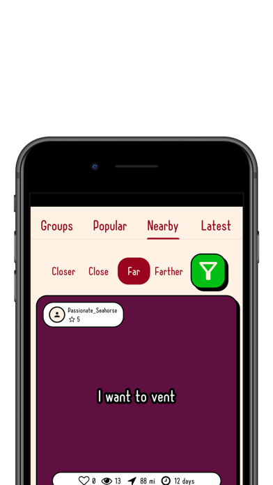 anony: whisper anonymously Screenshot
