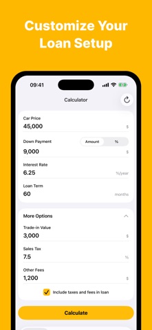 Auto Loan Calculator - Car iPhone screenshot