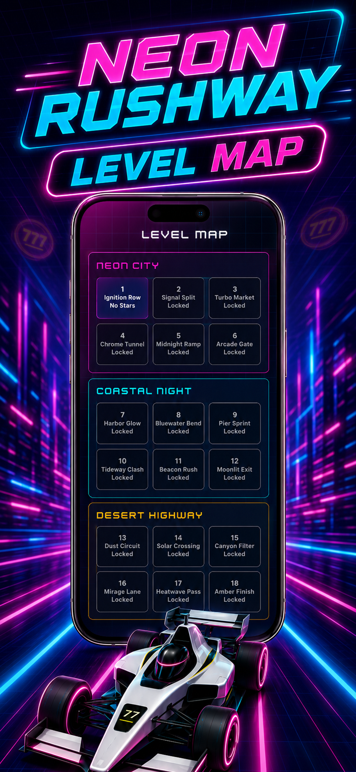 Neon Rushway screenshot 3