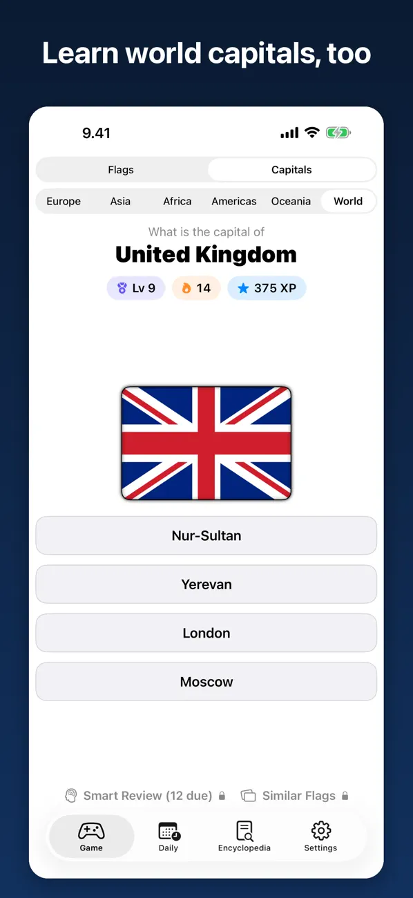 Screenshot #2 pour Master of Flags: World Quiz