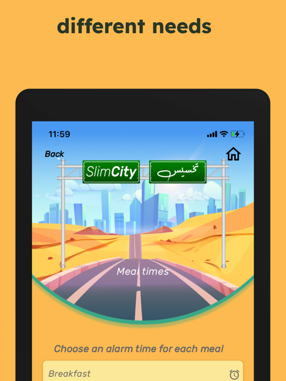 SlimCity Diet iPad screenshot 4 - Health & Fitness app