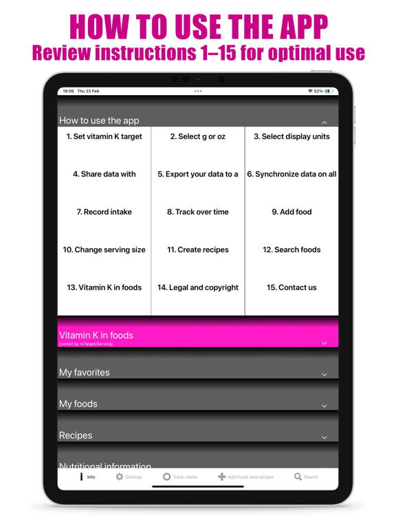 Vitamin K Counter & Trackerのおすすめ画像1