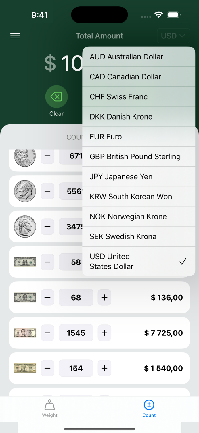 CoinPouch Coin Counter