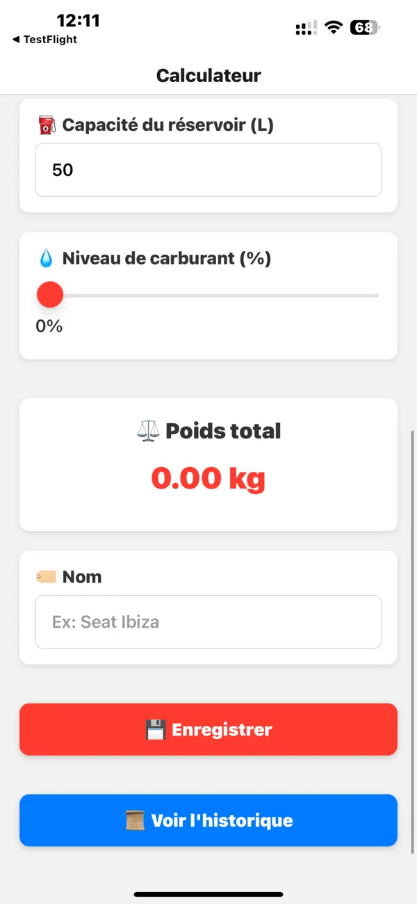 Screenshot #2 pour CarWeight