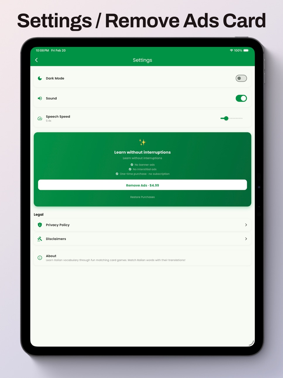iPad screenshot