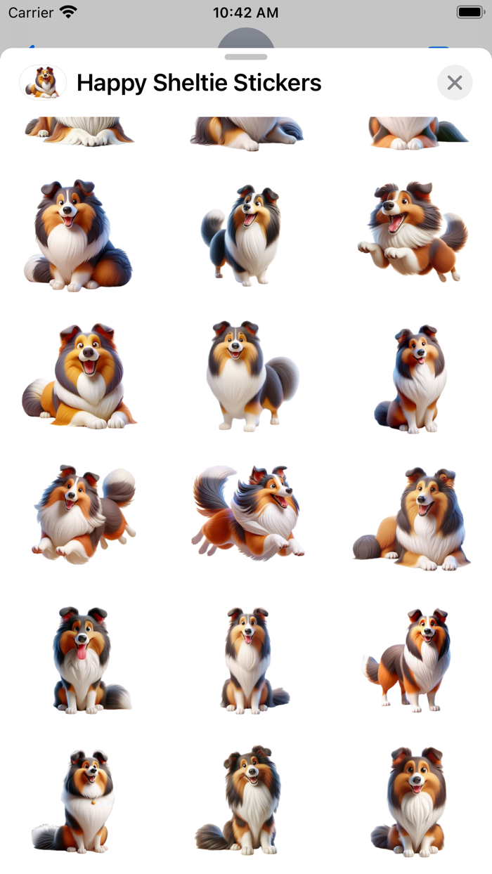 Happy Sheltie Stickers