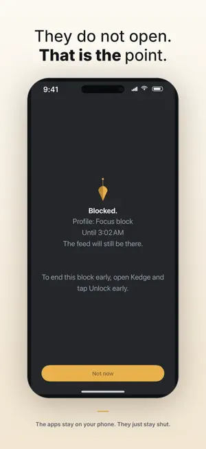 Kedge: Screen Time & Focus screenshot 2