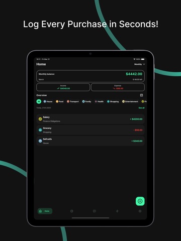 Pocket Manager: Budget Pro iPad screenshot