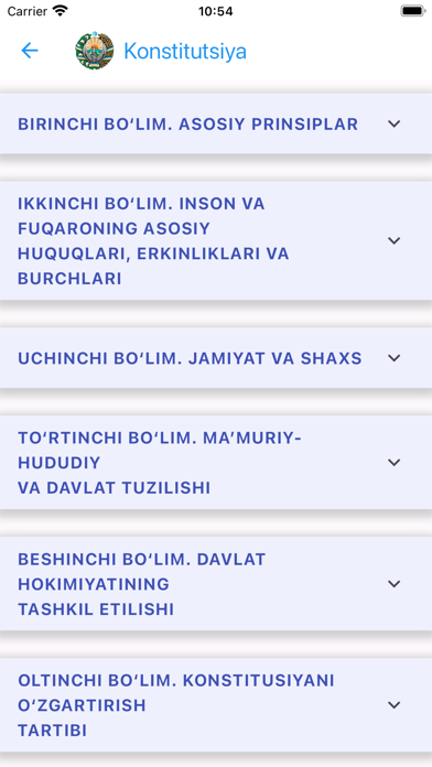 Yangi Konstitutsiya Screenshot