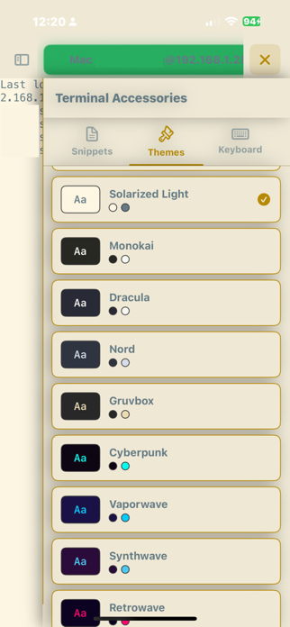 ShadowTerm ssh & mosh Terminal Screenshot 7 of 8