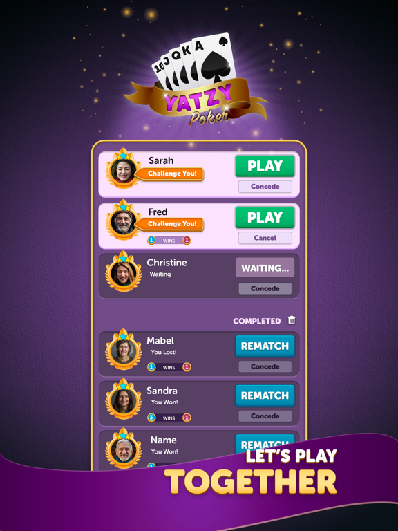 Yatzy Cards iPad screenshot 3 - Games app