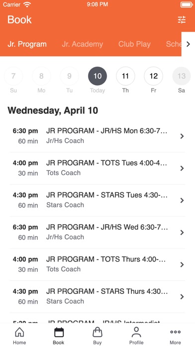 Murrieta Tennis Club Screenshot
