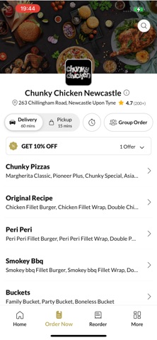 Chunky Chicken Newcastle. screenshot