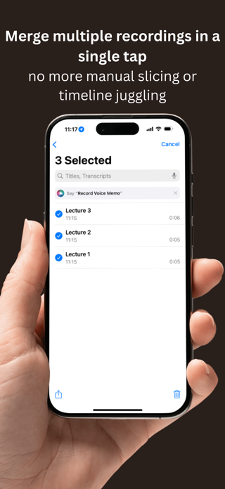 Combine Voice Memos Screenshot 3 of 3