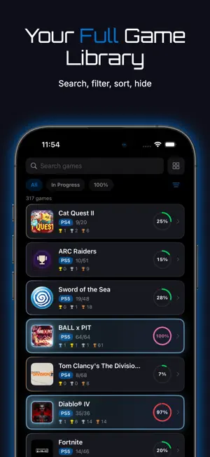 PSN GO: Trophy Tracker screenshot 2