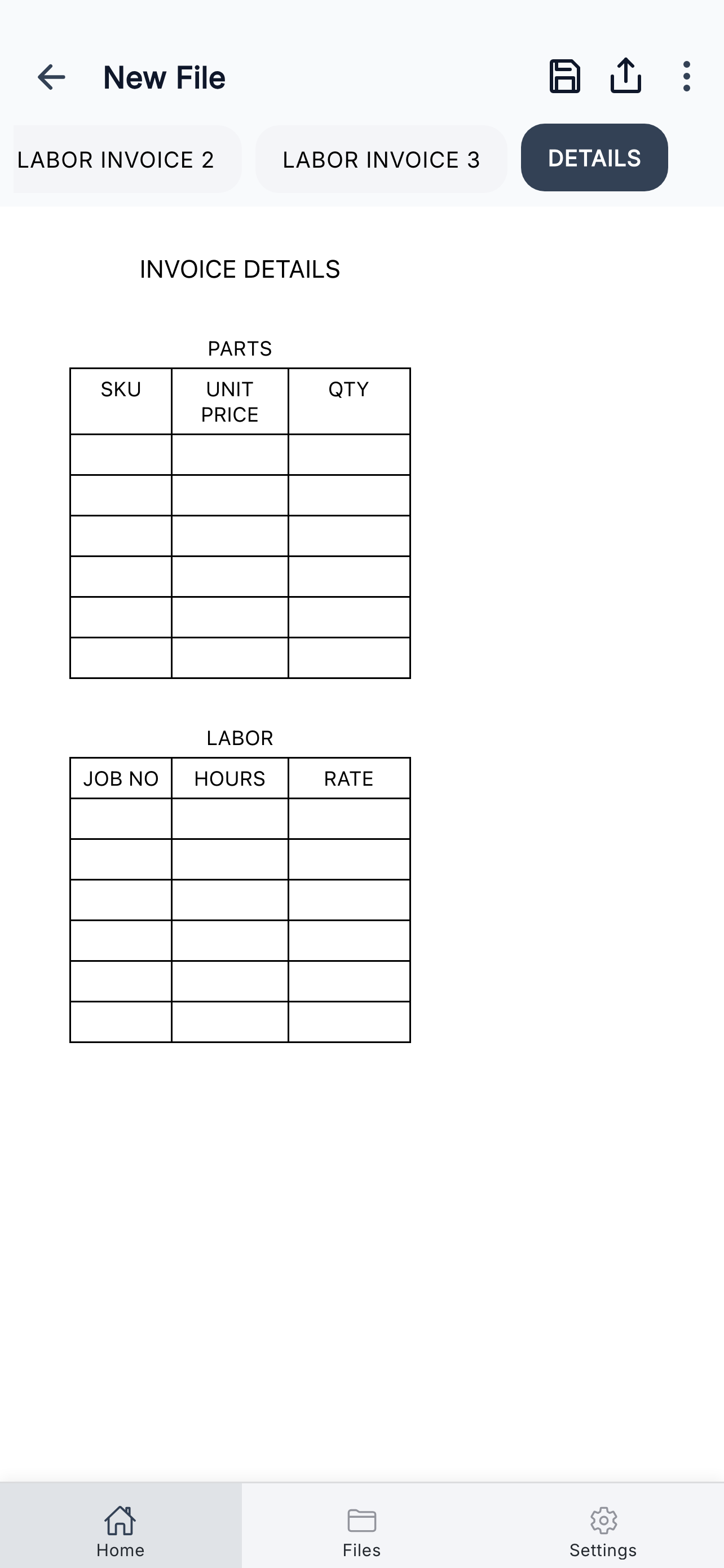 Labor Invoice screenshot 5