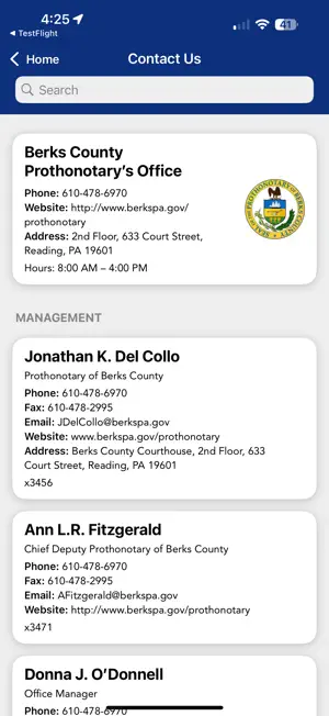 Berks County Prothonotary screenshot 2