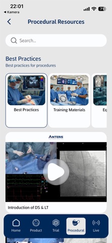 Anteris DurAVR Paradigm Trial iPhone screenshot