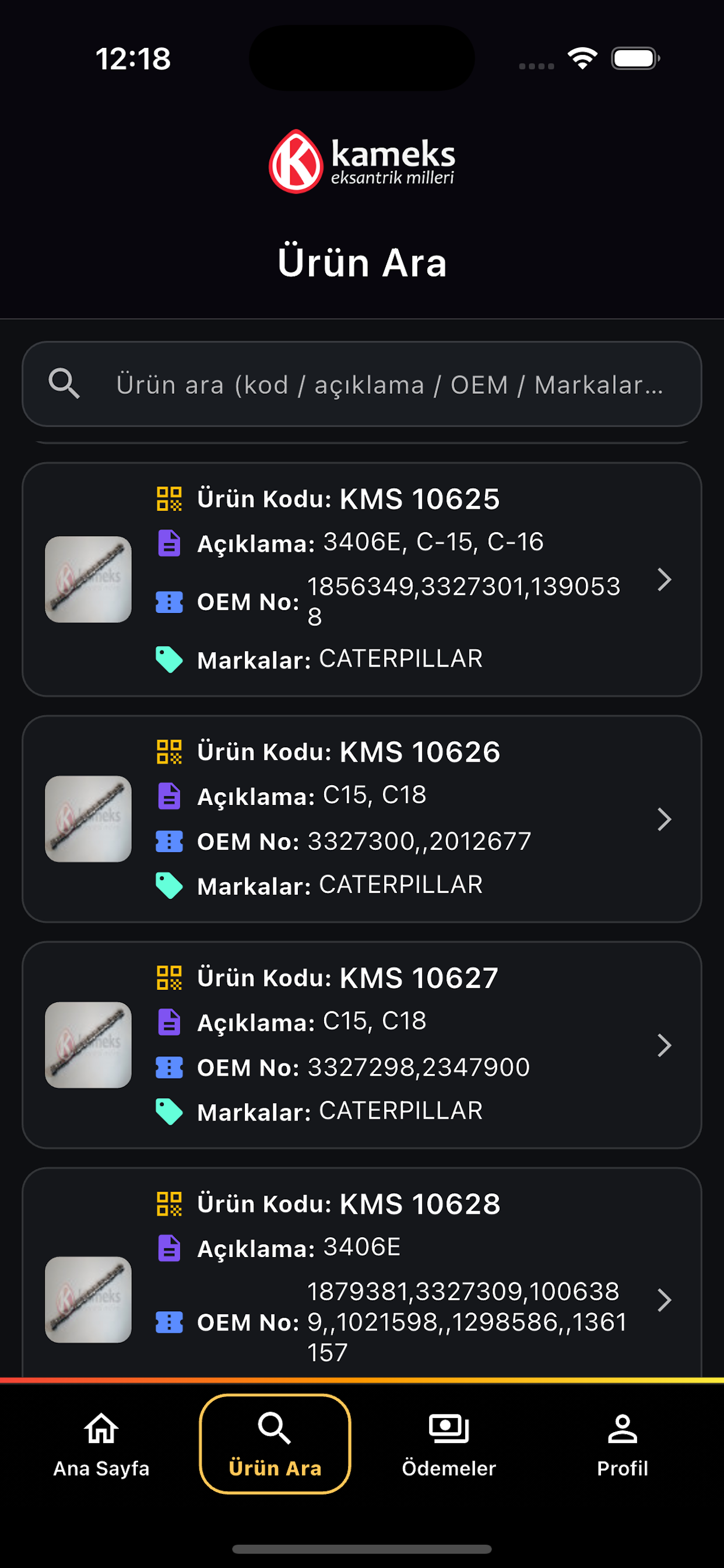 Kameks Sadakat Programı screenshot 3