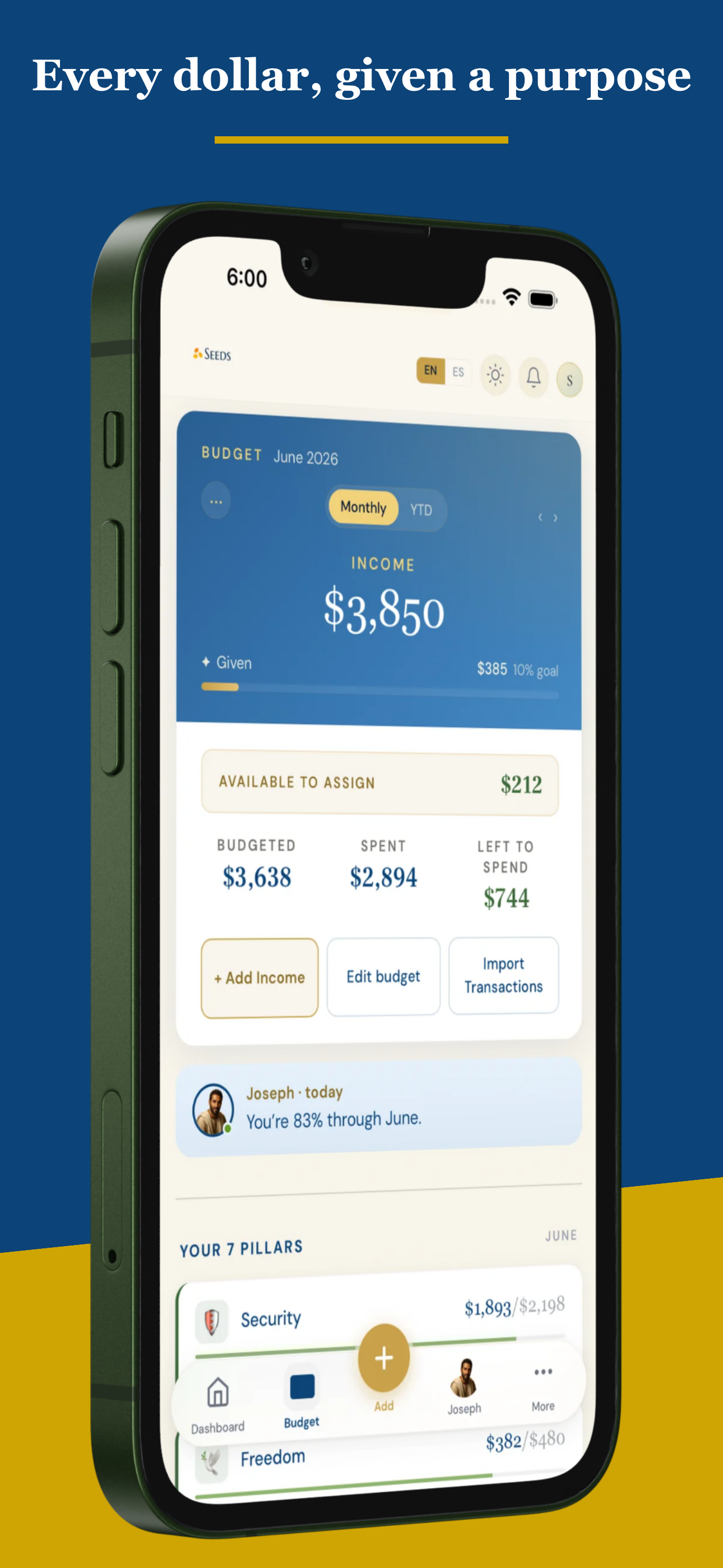 SEEDS Budget & Money Manager screenshot 4
