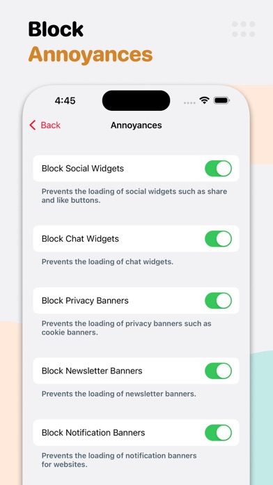 Roadblock - Content Blocker iPhone screenshot 4 - Utilities app