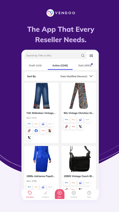 Vendoo: A Seller’s Best Friend Screenshot