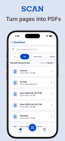 ScanEase : AI PDF Scanner Screenshot 1 of 6