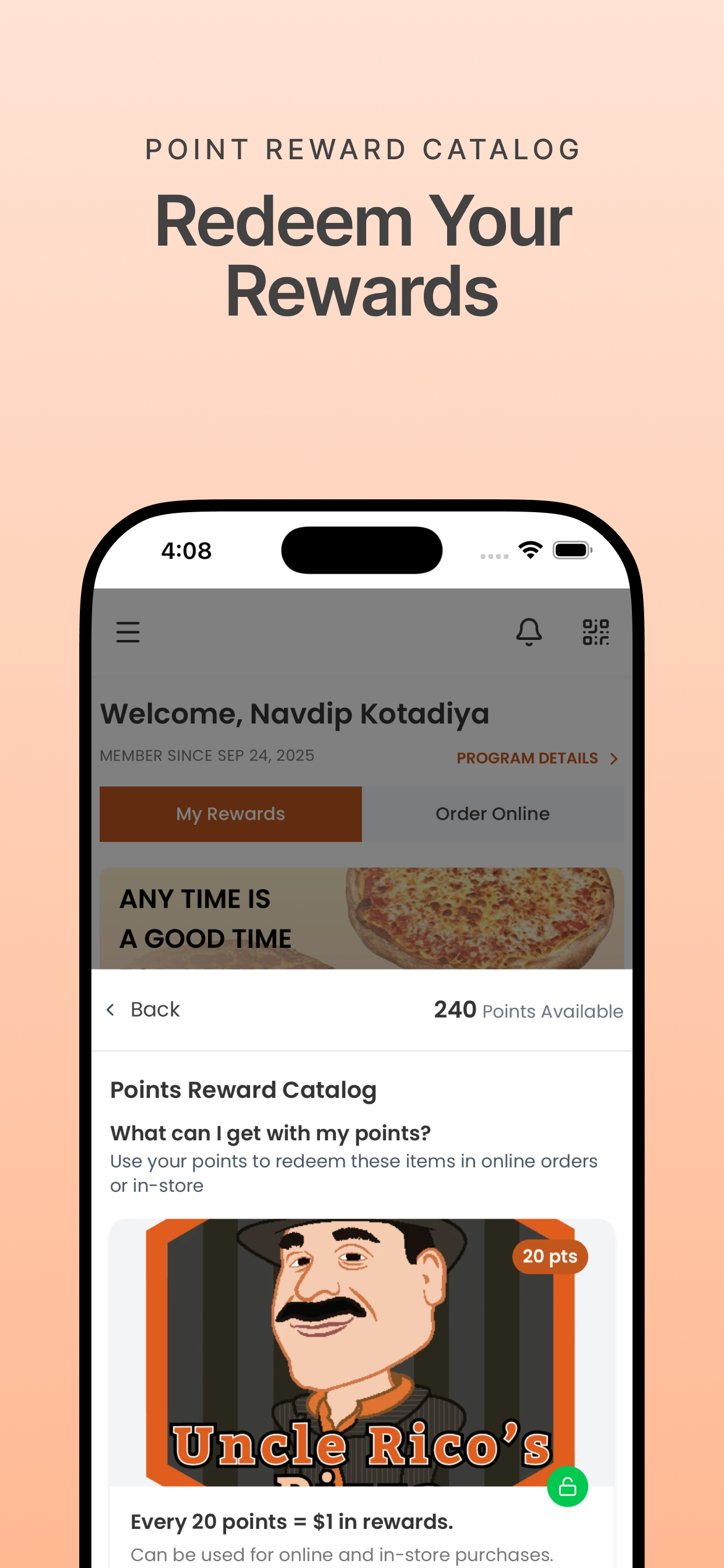 Uncle Rico's Rewards screenshot 5
