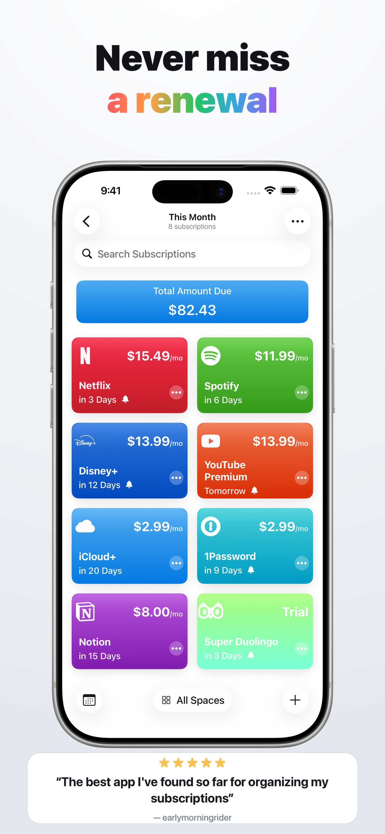 Subscription & Bills: Subtrack screenshot 5