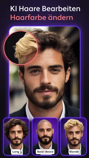 Screenshot von Cosmo: AI Haare, Frisur Filter auf dem iPhone 1