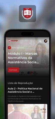 Cursos FESPSP EAD iPhone screenshot
