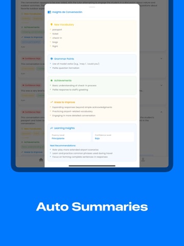 Fluenzy: AI English Tutor iPad screenshot