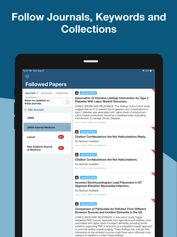 Read by QxMD iPad screenshot 5 - Medical app