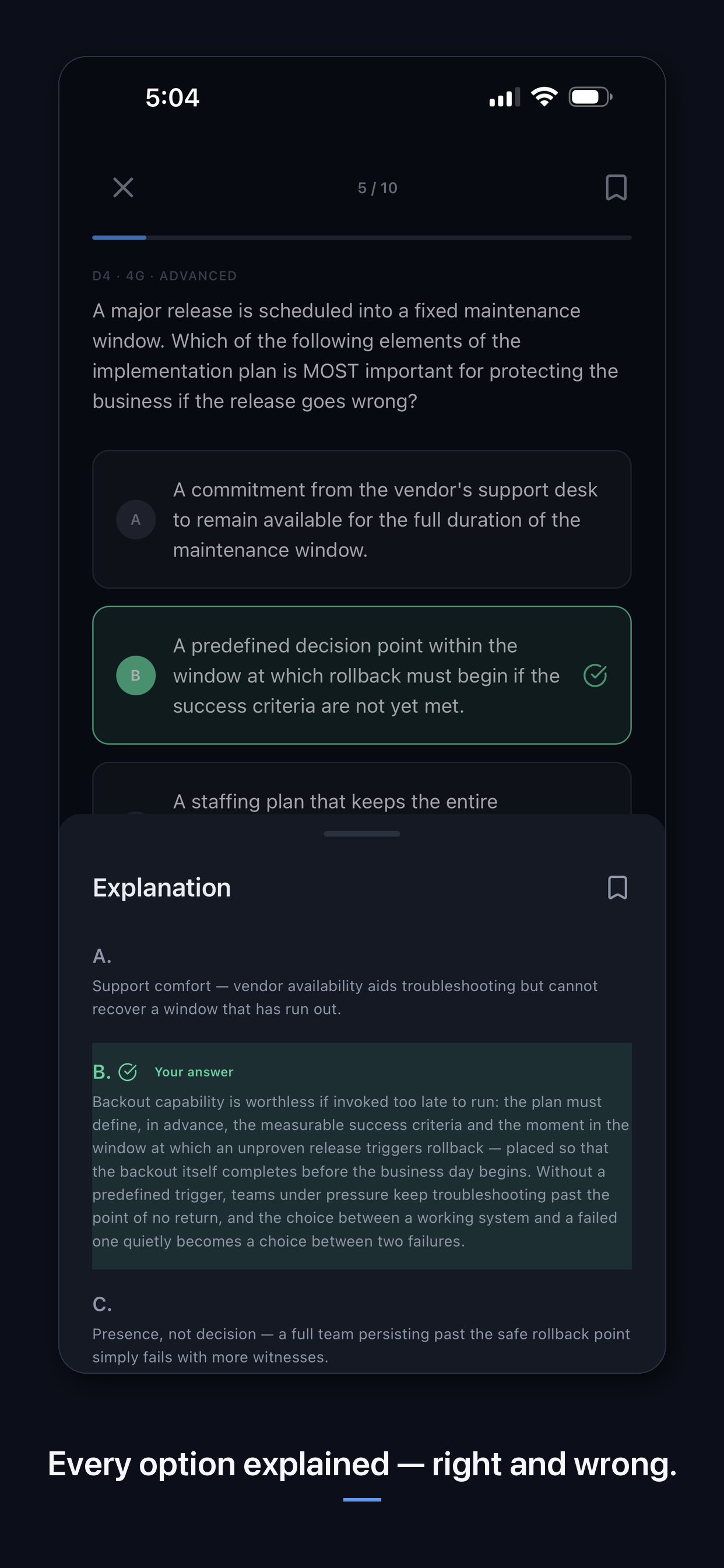 CISA Prep: Audit Exam Practice screenshot 4