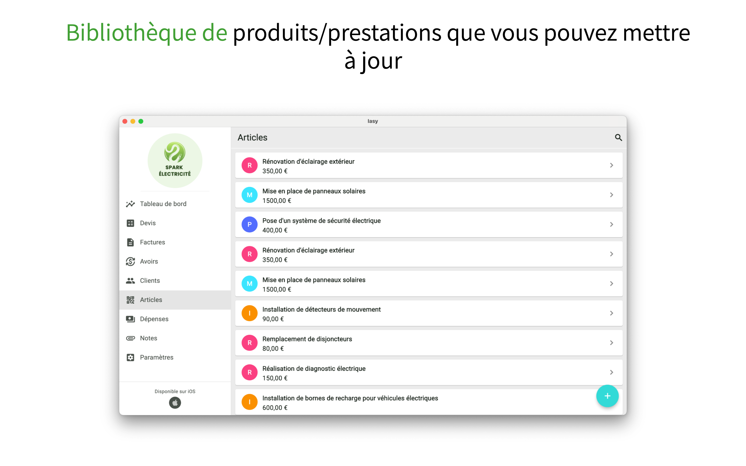 Iasy - Devis et Factures