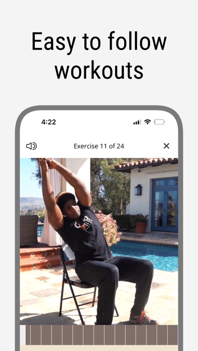 Chair workout for men Screenshot