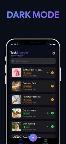 Daily task manager:TaskSnapper screenshot