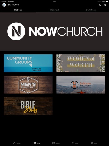 NOW Church iPad screenshot