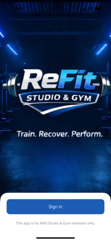 ReFit Studio & Gym iPhone screenshot