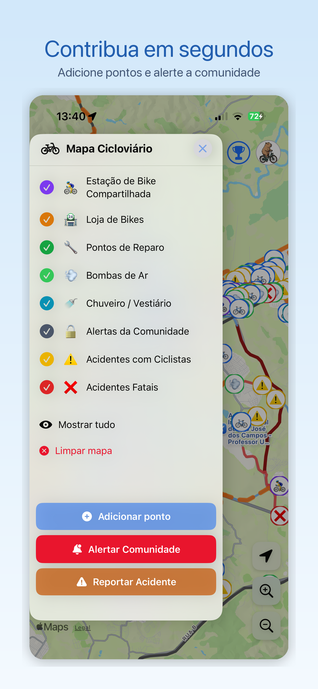 BikeMap SJC screenshot 4