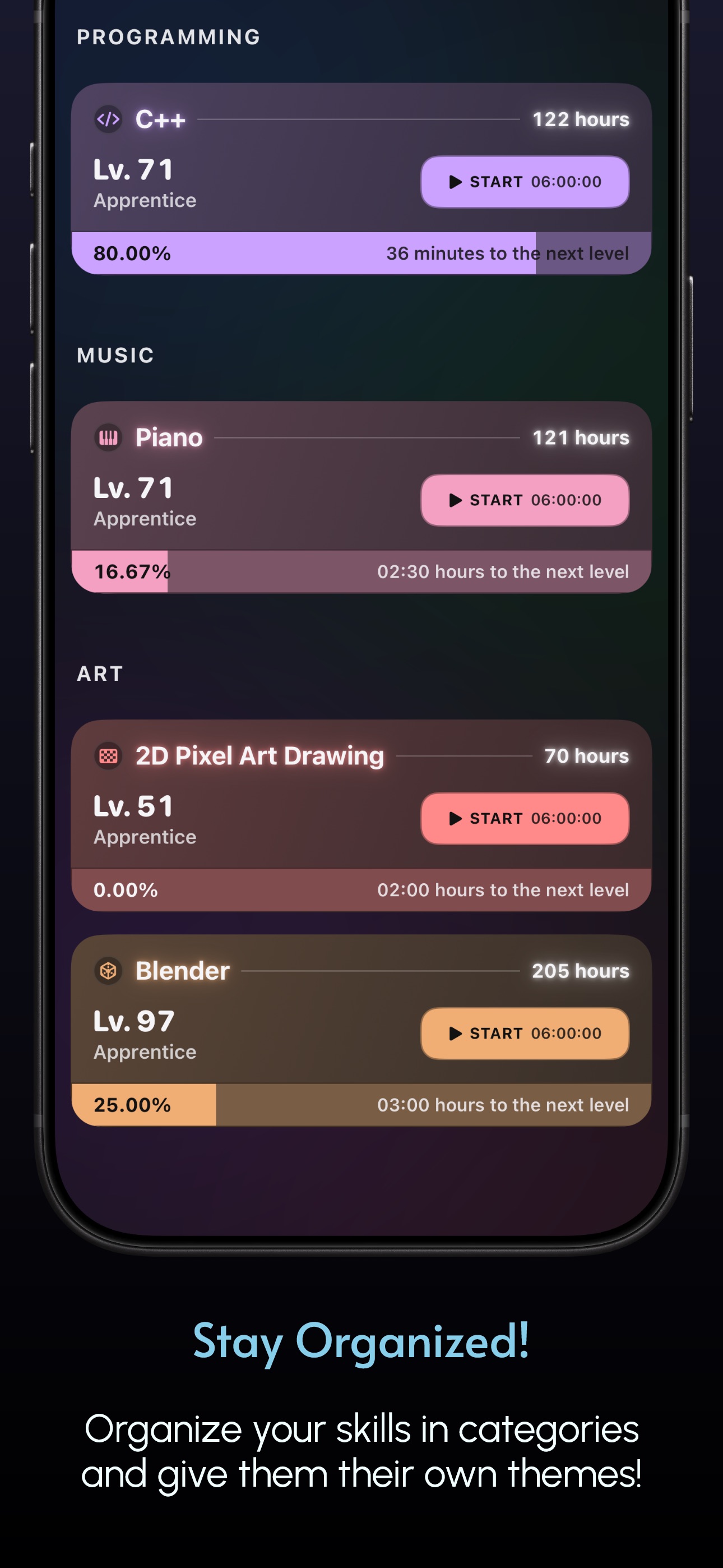 Screenshot 5 of My Levels: Skill Tracker