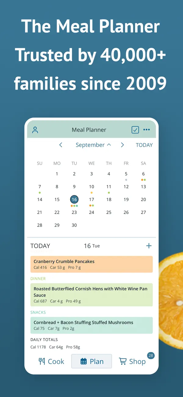 Screenshot #1 pour Plan to Eat