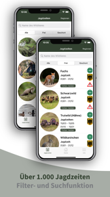 Jagdzeiten App - Hunting Plus screenshot