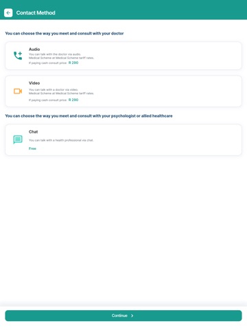 DirectDoc Online Doctors iPad screenshot
