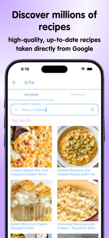 bite cookbook screenshot